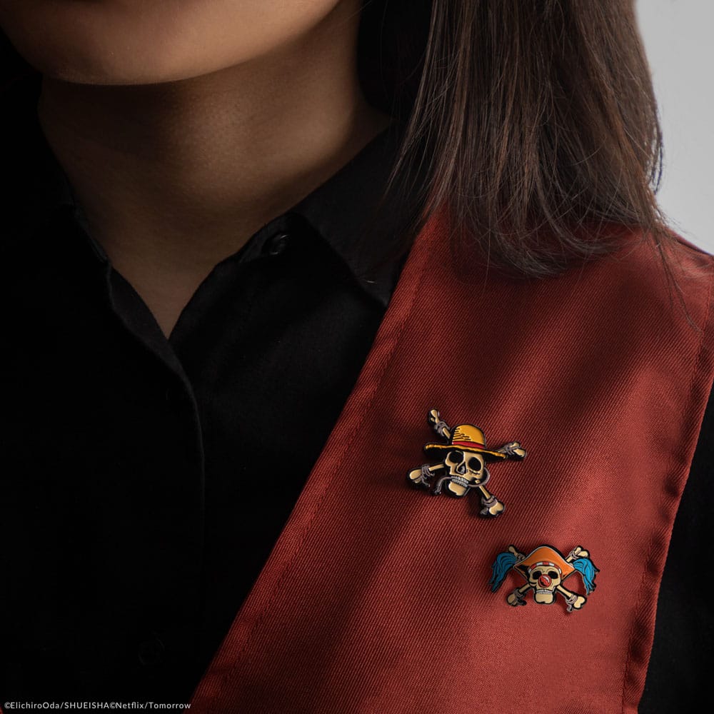 One Piece Pins 2-Pack Luffy & Buggy Cinereplicas