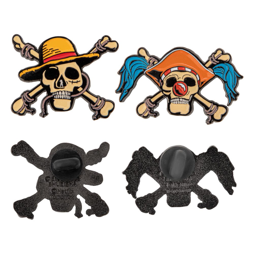 One Piece Pins 2-Pack Luffy & Buggy Cinereplicas