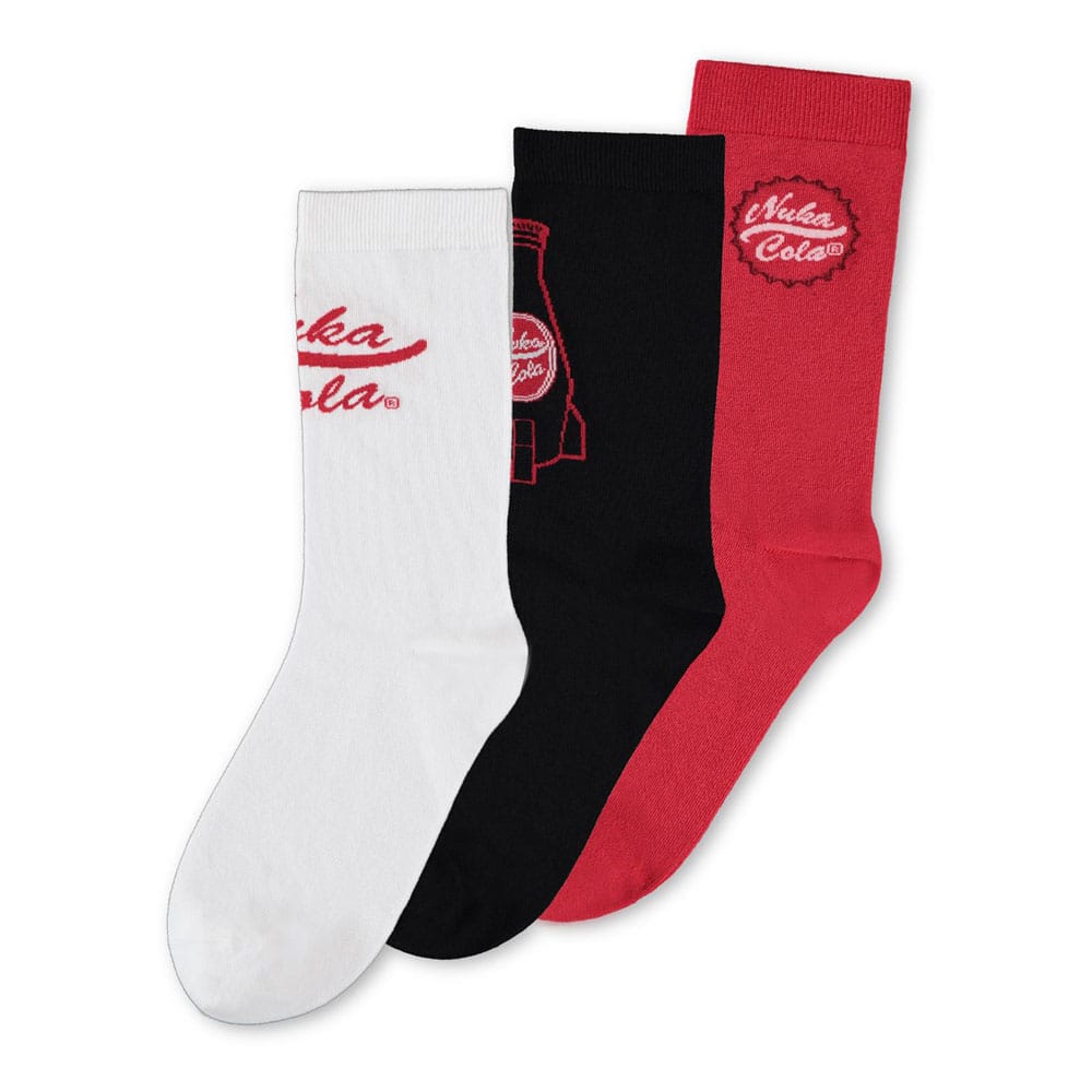 Fallout Socks 3-Pack Nuka Cola 43-46 Footwear