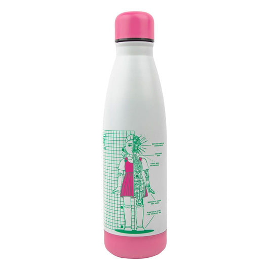 Squid Game Thermo Water Bottle Young-hee Blue & White Print Kitchen- and Tableware