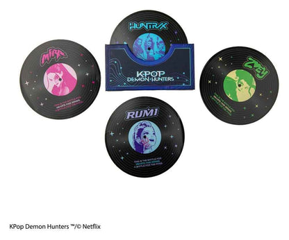KPop Demon Hunters Set of 4 Coasters Hunters & Demons Soundtrack