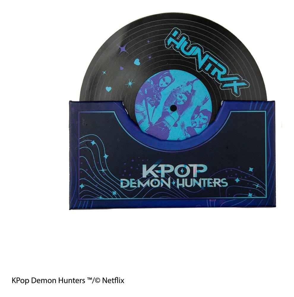 KPop Demon Hunters Set of 4 Coasters Hunters & Demons Soundtrack