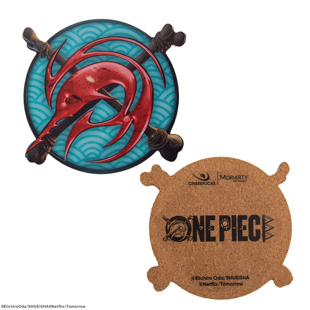 One Piece Coaster 4-Pack Characters #1 Glasses & Coasters