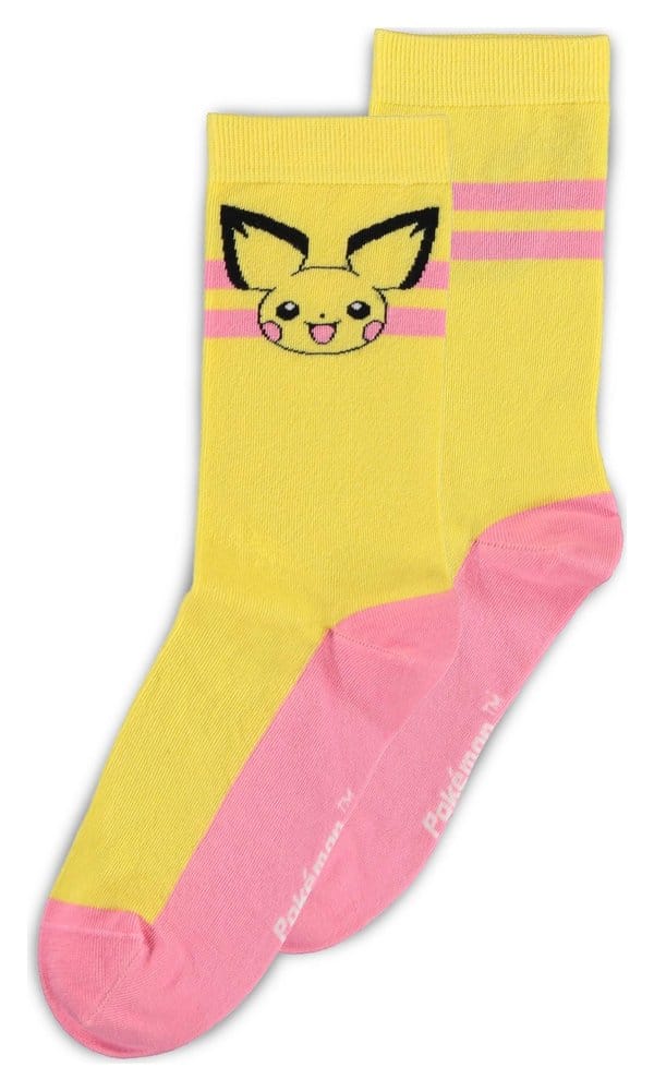 Pokémon Socks 3-Pack Crew 35-38 Difuzed