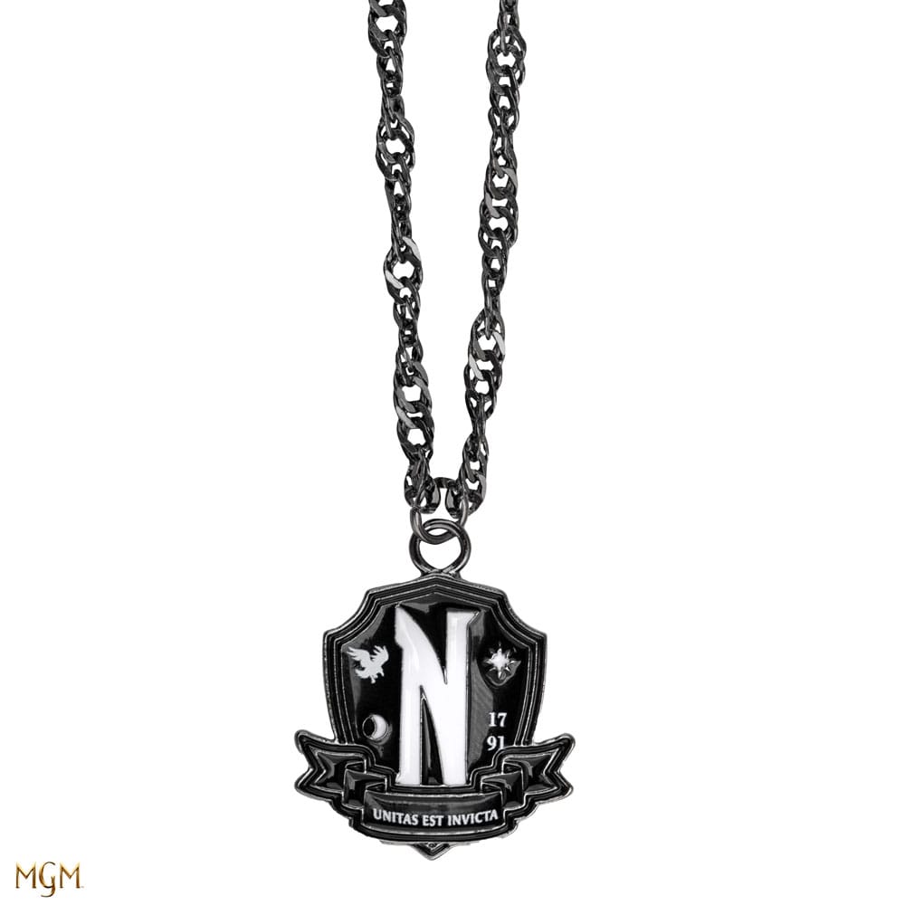 Wednesday Necklace with Pendant Nevermore Academy Black Pendants & necklaces