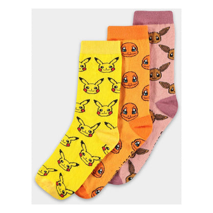 Pokémon Socks 3-Pack Three Icons 35-38 Difuzed