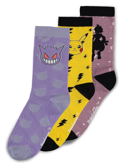 Pokémon Socks 3-Pack Crew 43-46 Difuzed
