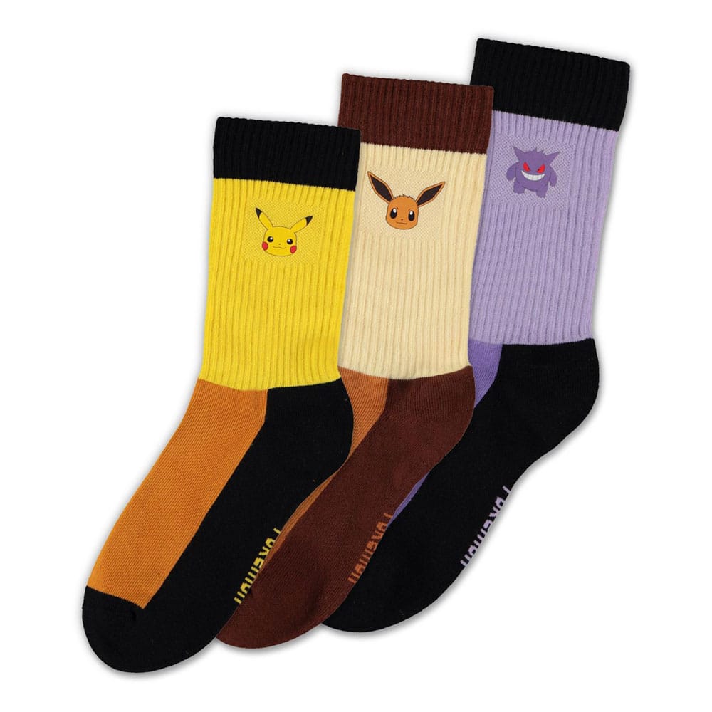Pokémon Socks 3-Pack Starter Pokémon 39-42 Difuzed