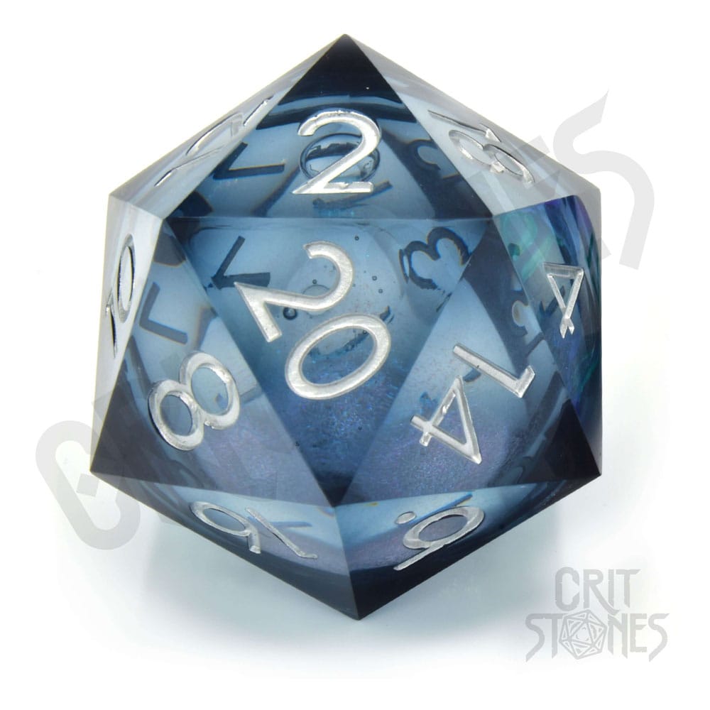 CritStones Liquid Core Dice D20 Ocean Orb 5 cm Dice