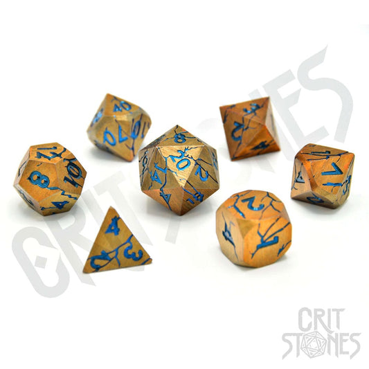 CritStones Metal Dice Set Sundered Spells (7)