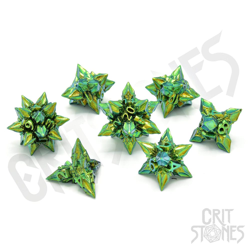 CritStones Metal Dice Set Unholy Bane (7) Dice
