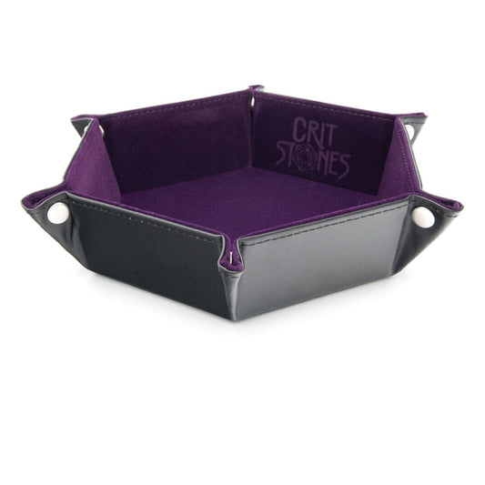 CritStones Folding Dice Tray Purple Board games and accessories