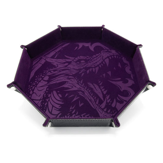 CritStones Folding Dice Tray Dragon Skin XL Edition Purple Board games and accessories
