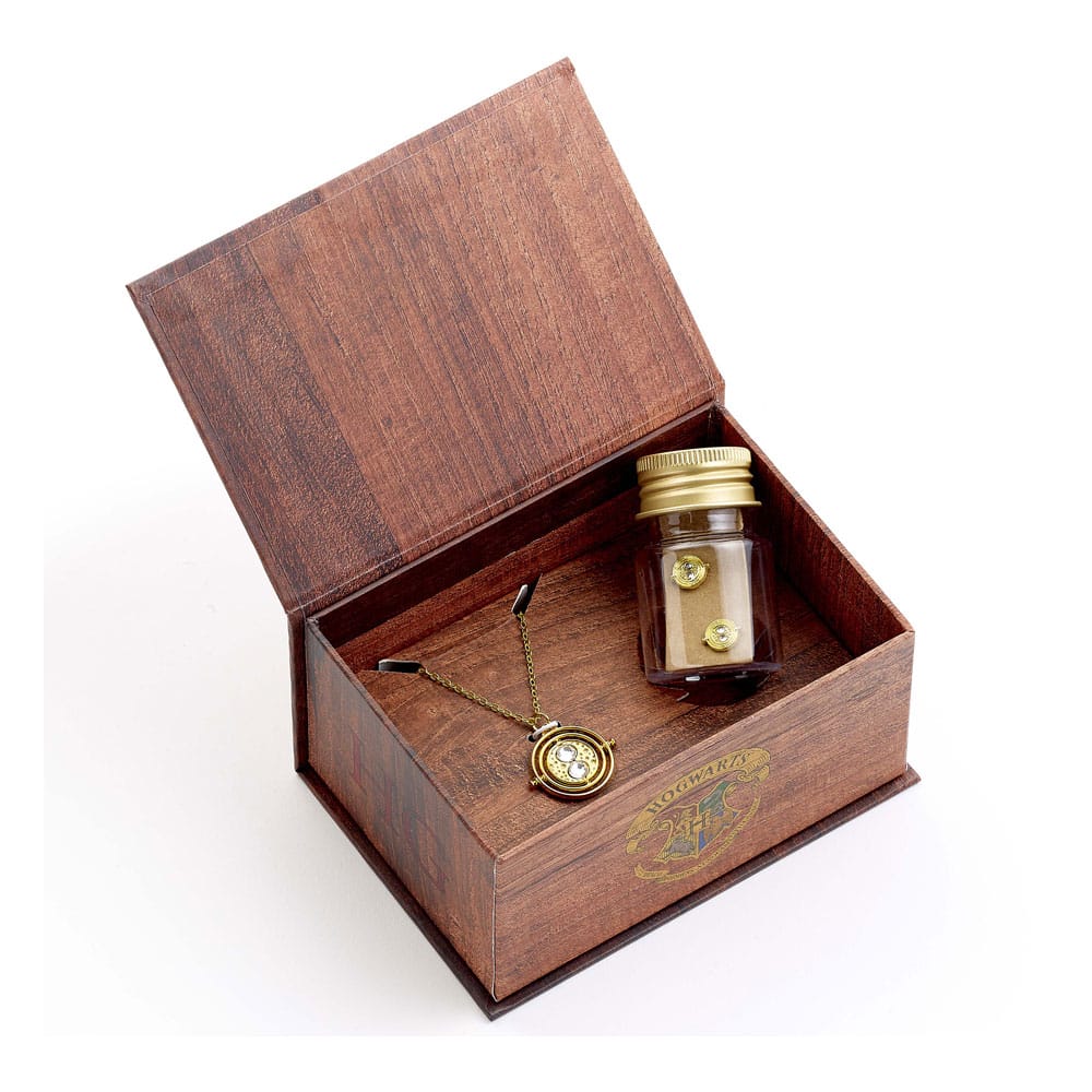 Harry Potter: Hermoine Potions Time Turner Necklace and Earrings Gift Set (Golden Tone) Pendants & necklaces,Earrings