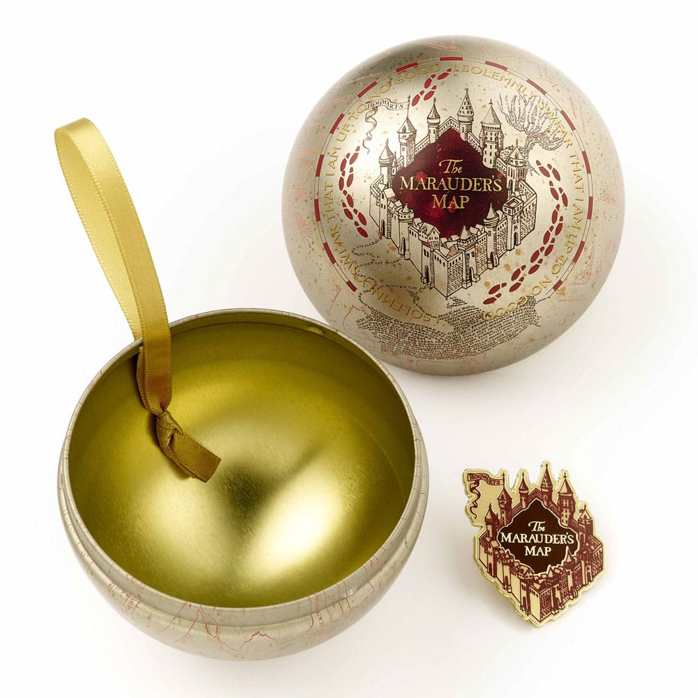 Harry Potter tree ornament with Pin Badge Deck Marauders Map The Carat Shop