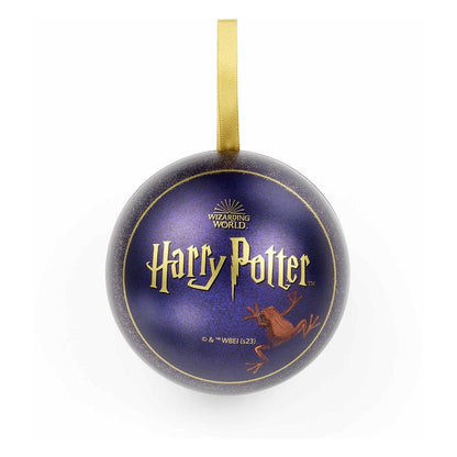 Harry Potter tree ornament with Pin Badge Deck Chocolate Frog The Carat Shop