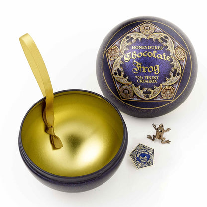 Harry Potter tree ornament with Pin Badge Deck Chocolate Frog The Carat Shop