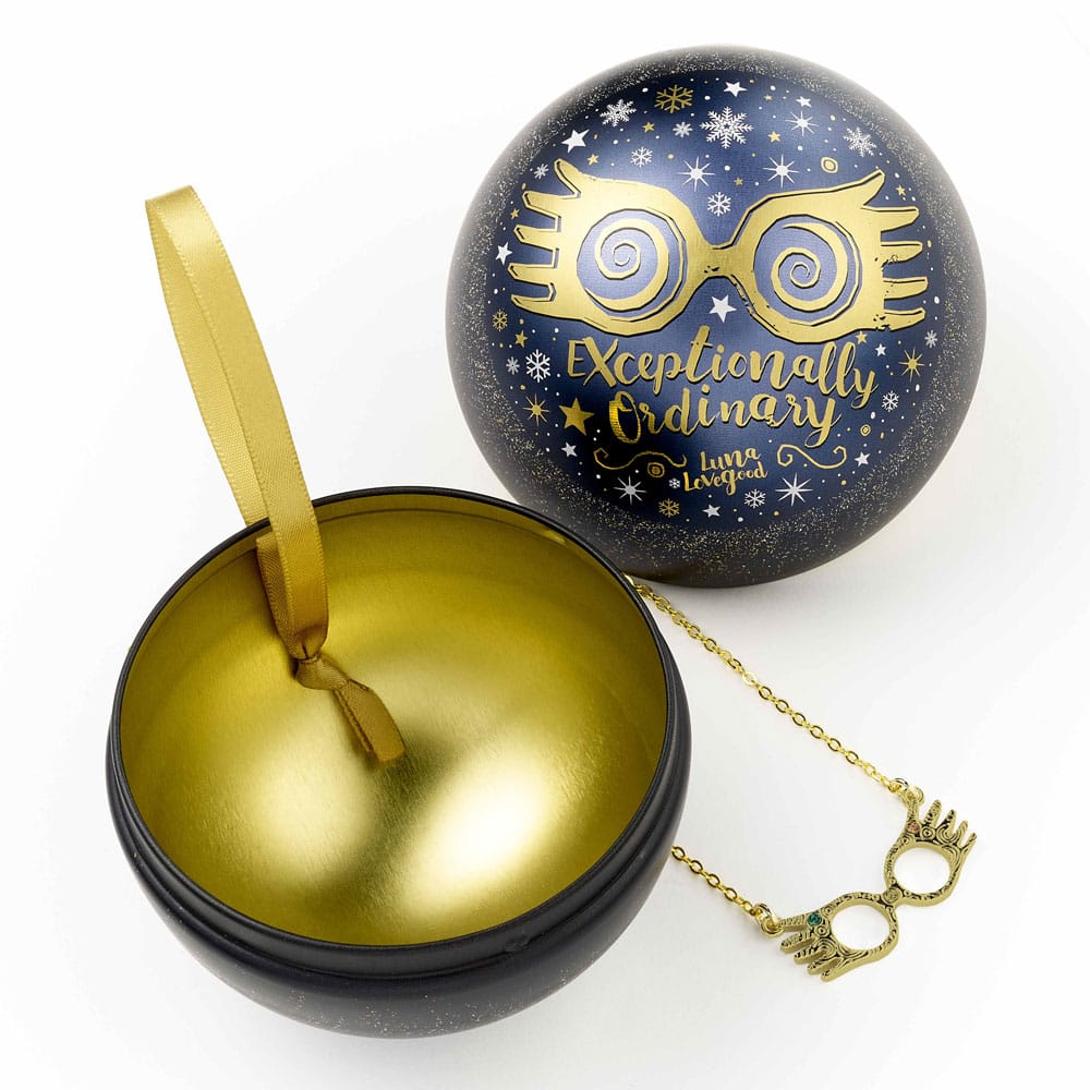 Harry Potter tree ornament with Necklace Luna Lovegood Glasses The Carat Shop