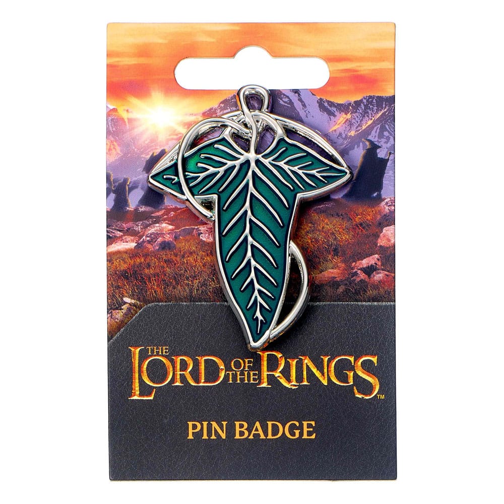 Lord of the Rings Pin Badge The Leaf Of Lorien The Carat Shop