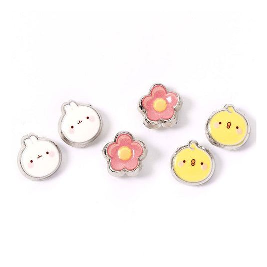 Molang Stud Earrings 3-pack Molang and Piu Piu Earrings