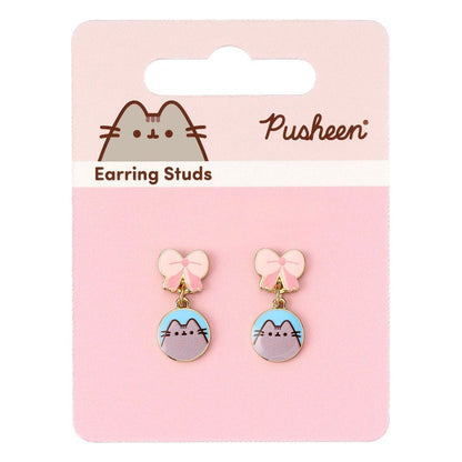 Pusheen Drop Earrings Pink Bows The Carat Shop