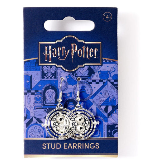 Harry Potter Earrings Time Turner (Silver Tone) The Carat Shop