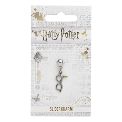 Harry Potter Charm Lightning Bolt with Glasses (silver plated)