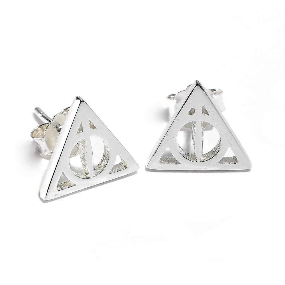 Harry Potter Deathly Hallow Stud Earrings (Sterling Silver) Earrings