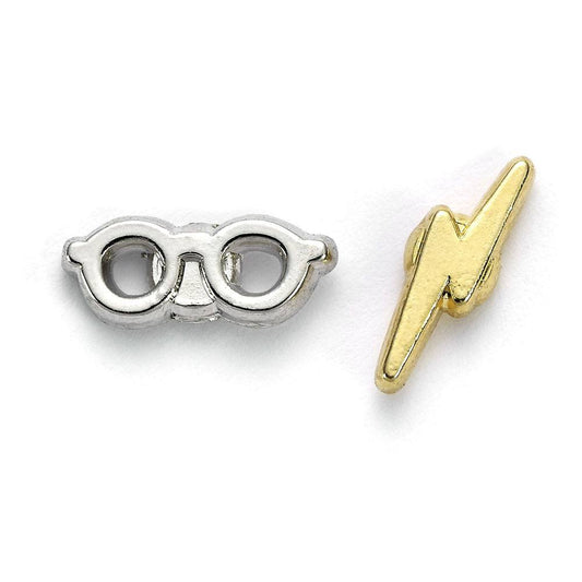 Harry Potter Earrings Lightening Bolt & Glasses The Carat Shop