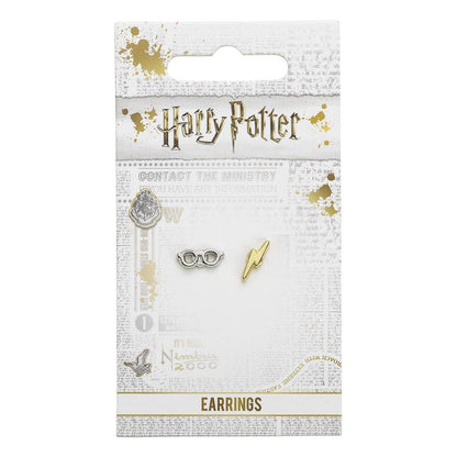 Harry Potter Earrings Lightening Bolt & Glasses The Carat Shop