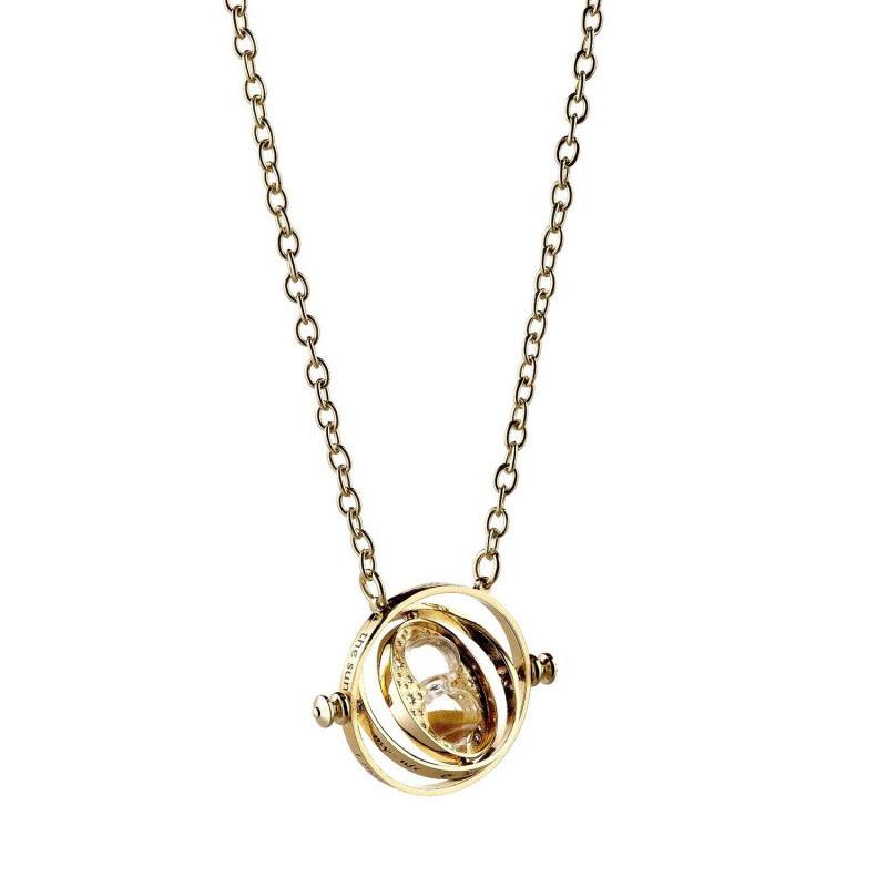 Harry Potter Pendant & Necklace Spinning Time Turner (gold plated) The Carat Shop