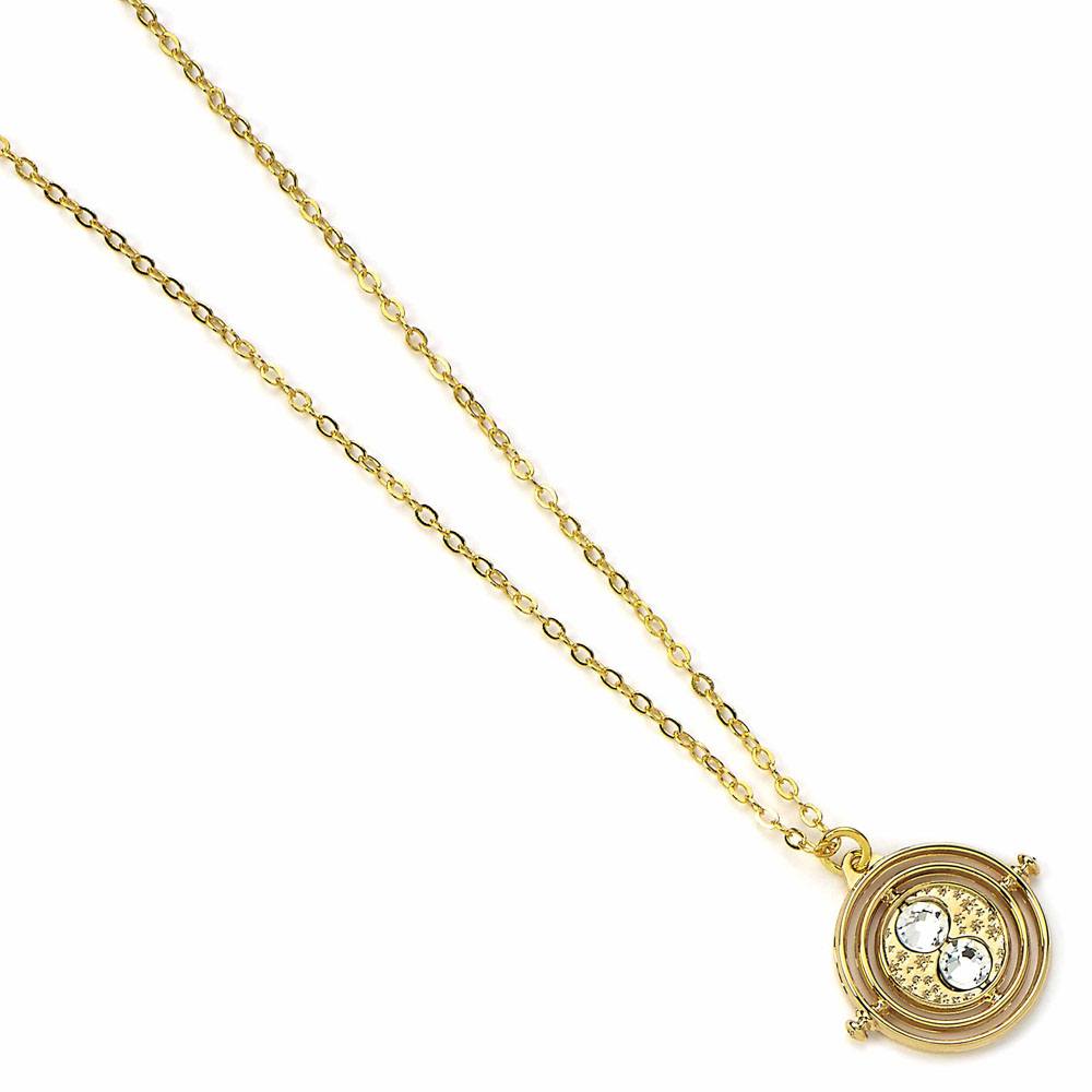 Harry Potter Pendant & Necklace Fixed Time Turner (gold plated) The Carat Shop