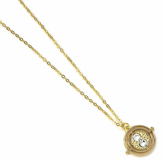 Harry Potter Pendant & Necklace Fixed Time Turner (gold plated) The Carat Shop