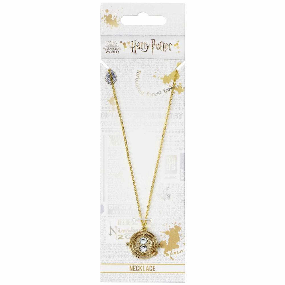Harry Potter Pendant & Necklace Fixed Time Turner (gold plated) The Carat Shop
