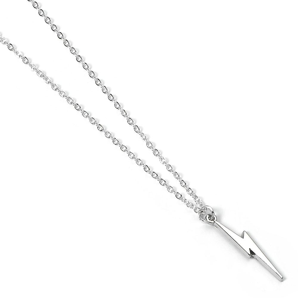Harry Potter Pendant & Necklace Lightning Bolt (silver plated)