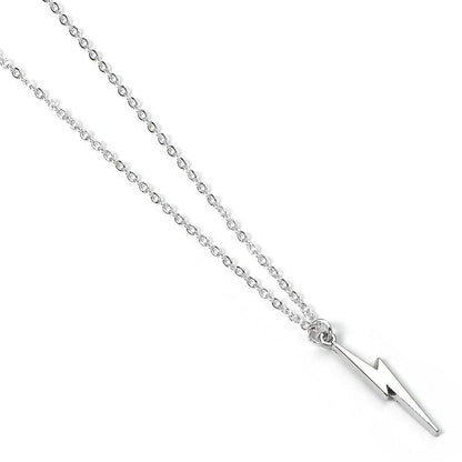 Harry Potter Pendant & Necklace Lightning Bolt (silver plated)