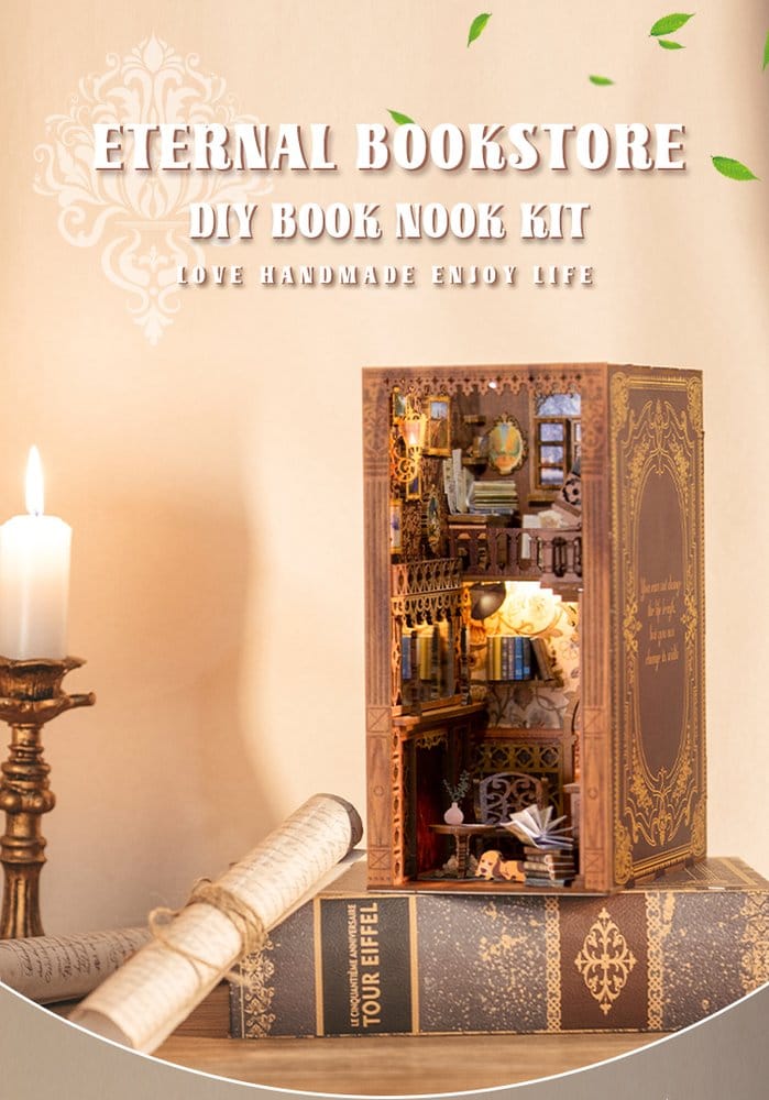 Book Nook Eternal Bookstore 23 x 11 cm CuteBee