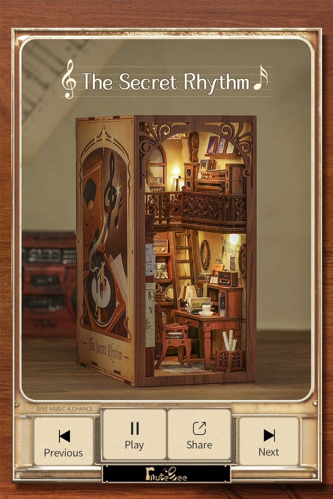 Book Nook The Secret Rhythm 23 x 11 cm CuteBee