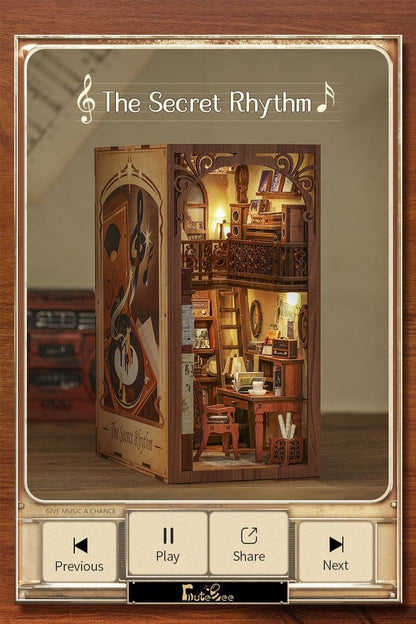 Book Nook The Secret Rhythm 23 x 11 cm CuteBee