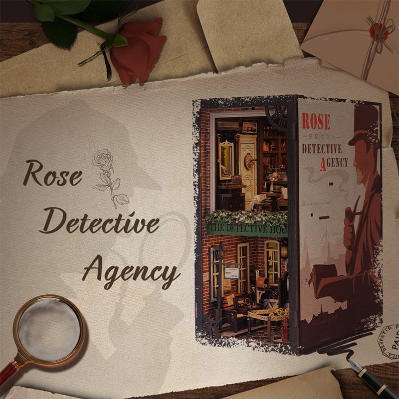 Book Nook Rose Detective Agency 23 x 11 cm CuteBee