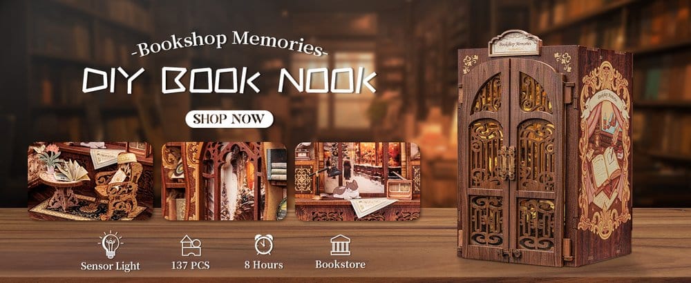 Book Nook Bookshop Memories 17 x 10 cm CuteBee
