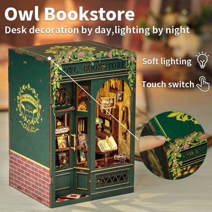 Book Nook Owl Bookstore 17 x 12 cm CuteBee
