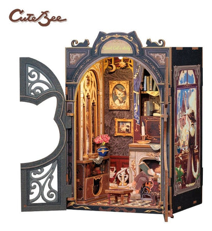 Book Nook Count Cat´s Study 17 x 12 cm CuteBee