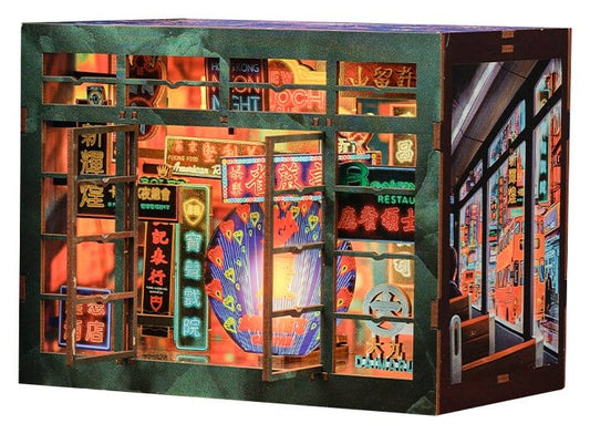 Book Nook Hong Kong Neon Light 13 x 17 cm CuteBee