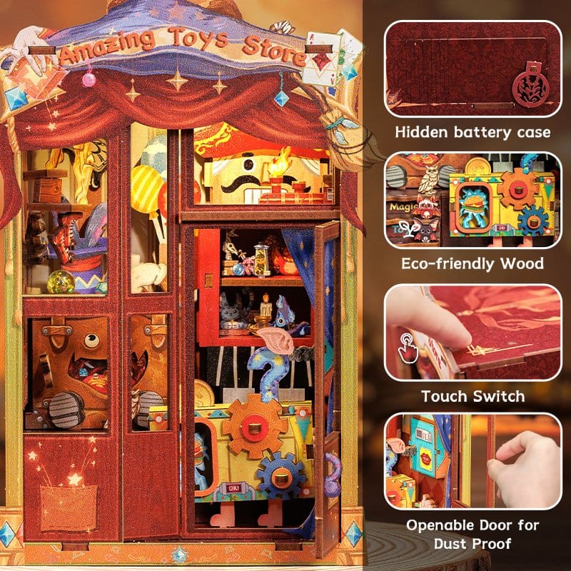 Book Nook Amazing Toy Store 17 x 12 cm CuteBee