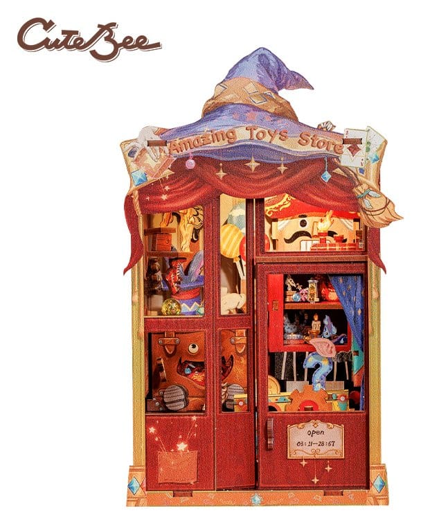 Book Nook Amazing Toy Store 17 x 12 cm CuteBee