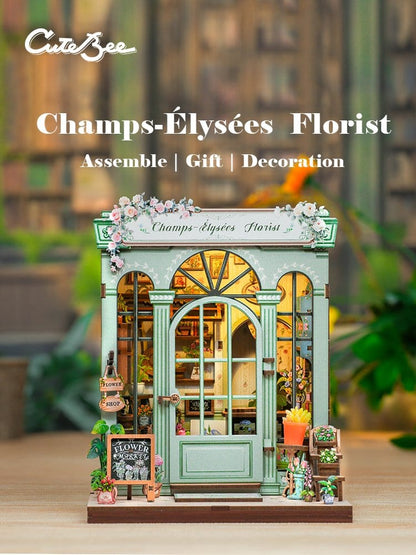 Miniature House Model Kit Champs-Élysées Florist 18 x 16 cm CuteBee