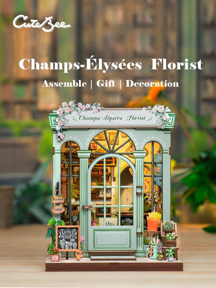 Miniature House Model Kit Champs-Élysées Florist 18 x 16 cm CuteBee