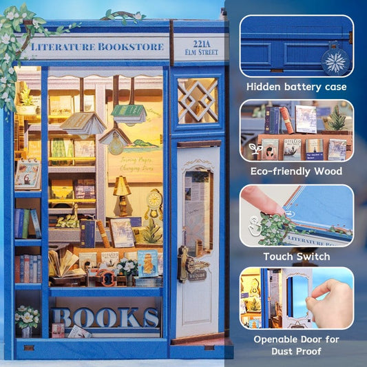 Book Nook Literature Bookstore 17 x 12 cm CuteBee