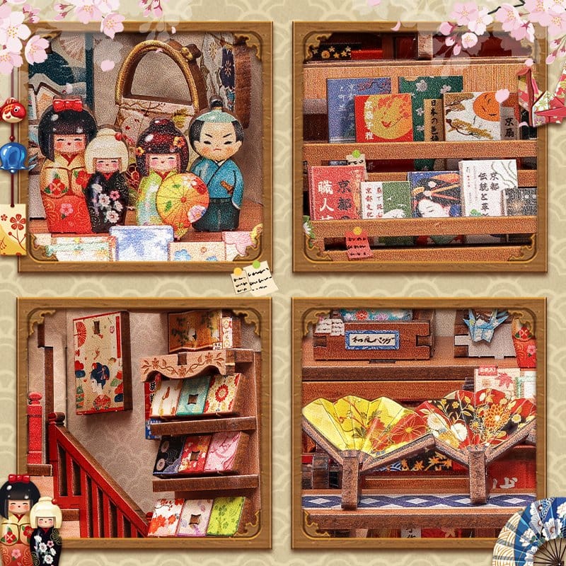 Miniature House Model Kit Tsukino Eogi-dou 19 x 14 cm CuteBee